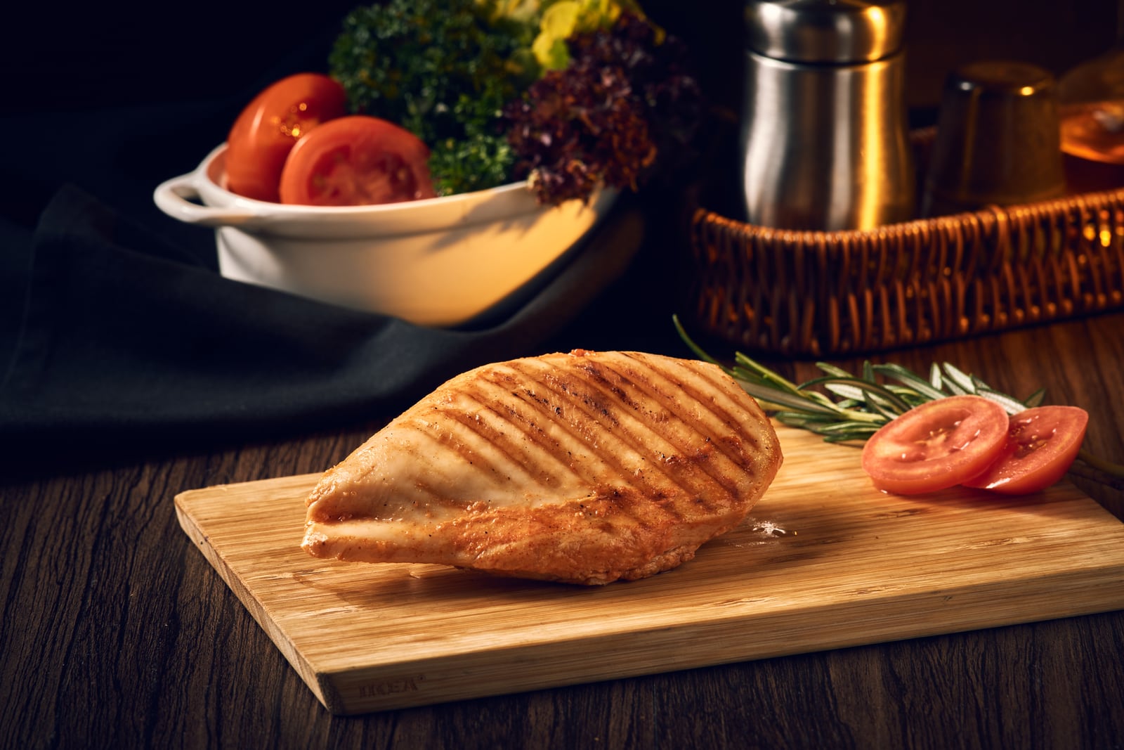 อกไก่หมักบาร์บีคิว